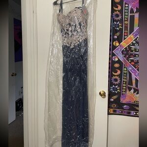 Navy Blue Dress/ Gown